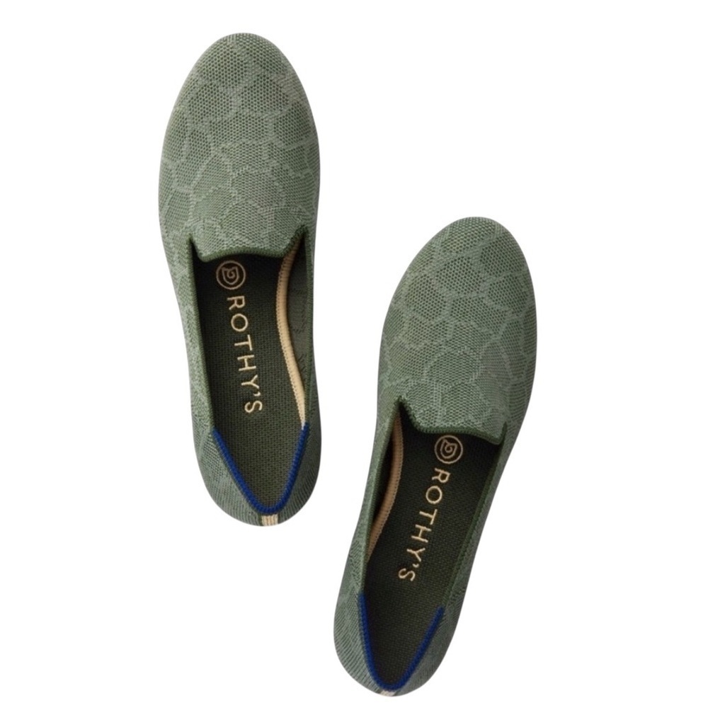 Rothy’s - The Green Safari Patterned Loafer Sz 7.5 (Retired Pattern)